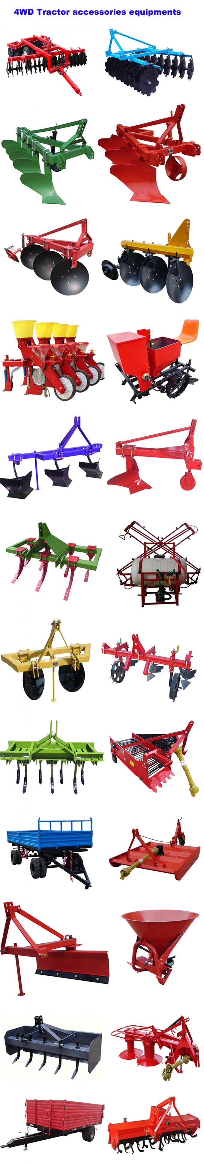 60HP 70HP 75HP Agriculture Tractor Ripper Tiller Plow Working Depth 300mm